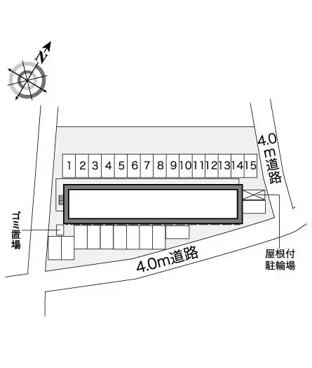 ★手数料０円★広島市佐伯区利松１丁目　月極駐車場（LP）